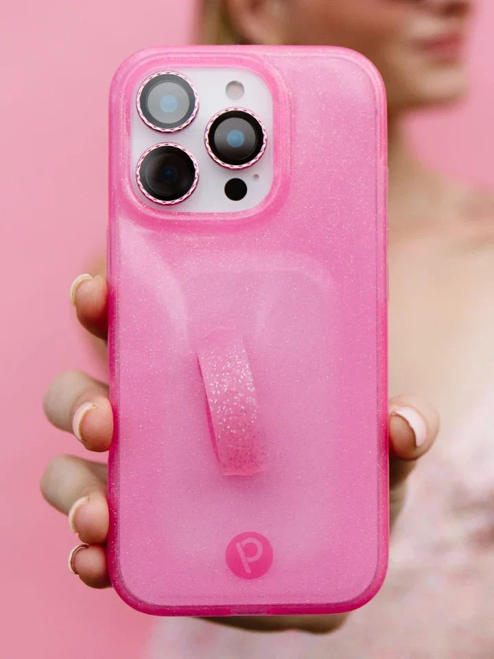 Clear Sparkle Pink